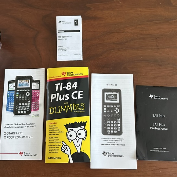 Texas Instruments TI-84 Plus CE and manuals - Picture 6 of 6